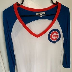 Cubs 3/4 sleeve tee